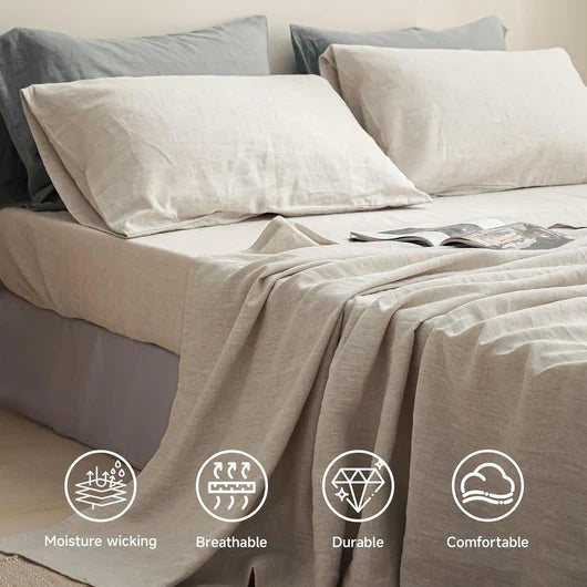 100% Natural Linen Bedset